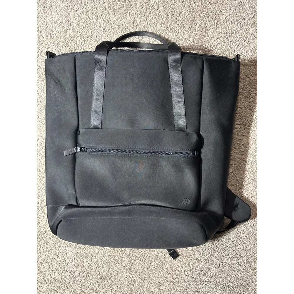 All in Motion Black Commuter Backpack Tote Gym Travel Bag Minimalist Sleek